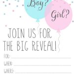 Gender Reveal Party Invitations Printable | Party Invitation Ideas   Free Printable Gender Reveal Invitations
