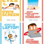 Get Our Free Poster Set: Classroom Tech Rules | Computer | Classroom   Free Printable Computer Lab Posters