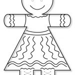 Gingerbread Girl Coloring Page | Free Printable Coloring Pages   Gingerbread Template Free Printable