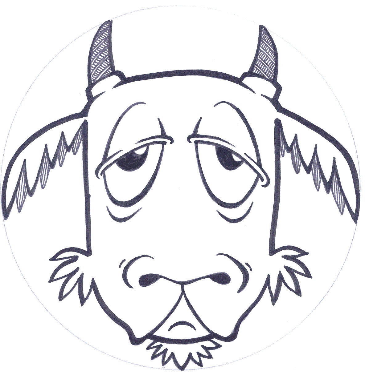 Goat Template. 19 Animal Goats Printable Coloring Sheet. Goat - Three Billy Goats Gruff Masks Printable Free