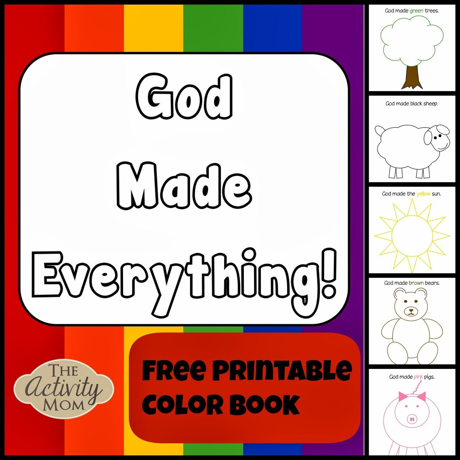 God Made Everything Colors Book (Printable) | Kid Blogger Network - Bible Lessons For Toddlers Free Printable