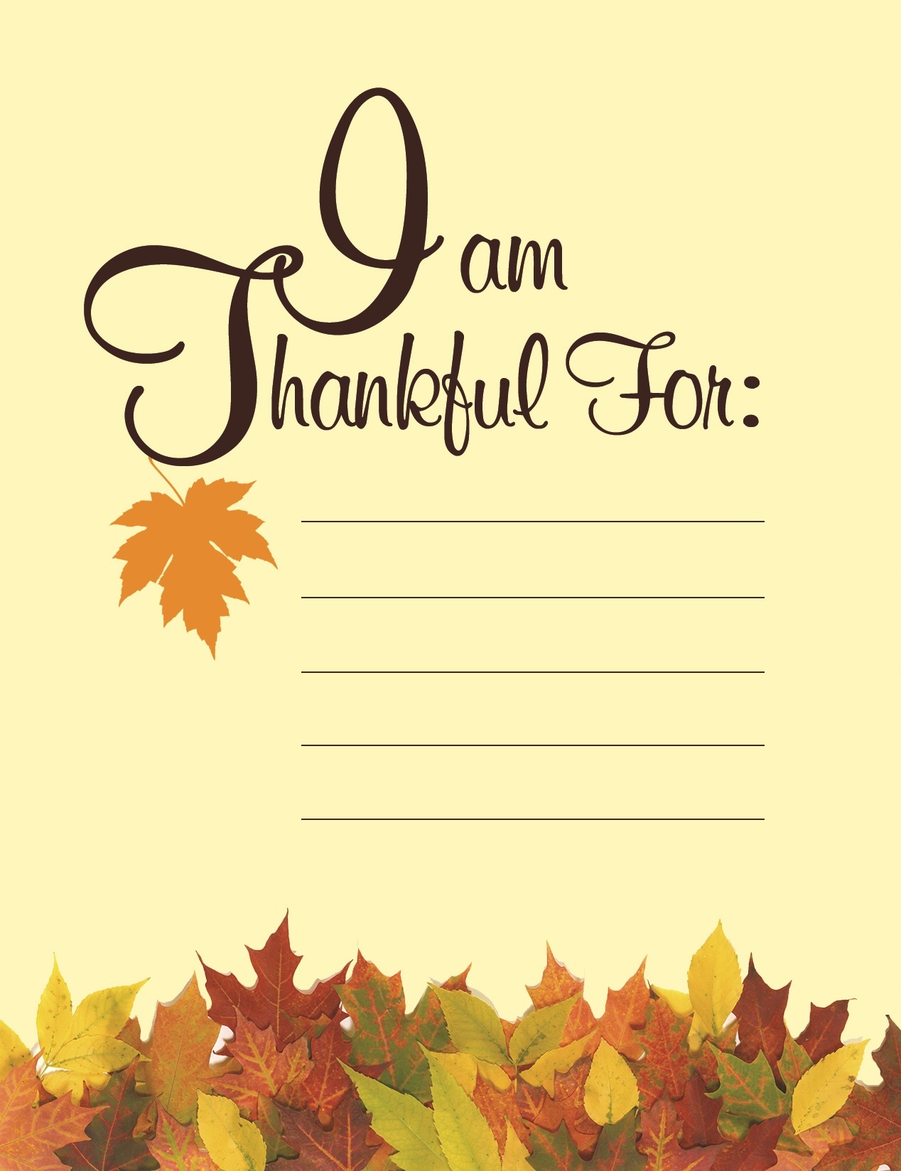 Free Printable Thanksgiving Messages