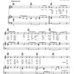 Hallelujah   Free Printable Piano Sheet Music For Hallelujah By Leonard Cohen