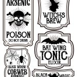 Halloween Bottle Labels   Free Printables   Potions Labels   Free Printable Potion Labels