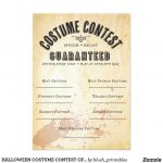 Halloween Costume Contest Ballot & Halloween Costume Award   Best Costume Certificate Printable Free