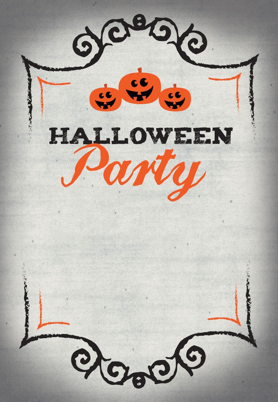 Halloween Party - Free Printable Halloween Invitation Template - Free Halloween Birthday Invitation Templates Printable