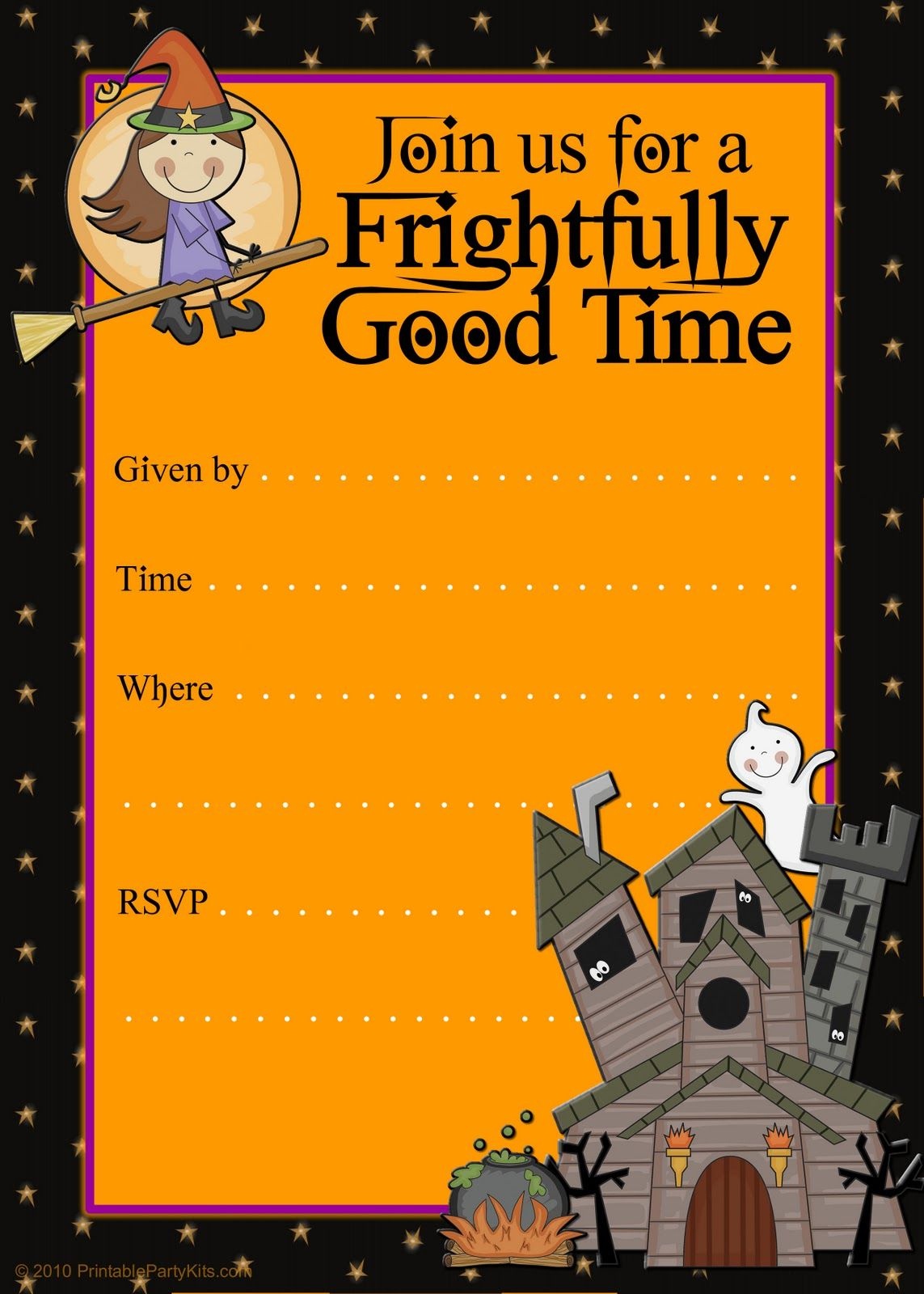 Halloween Party Invitations | Halloween Party Invitation Templates - Free Halloween Birthday Invitation Templates Printable