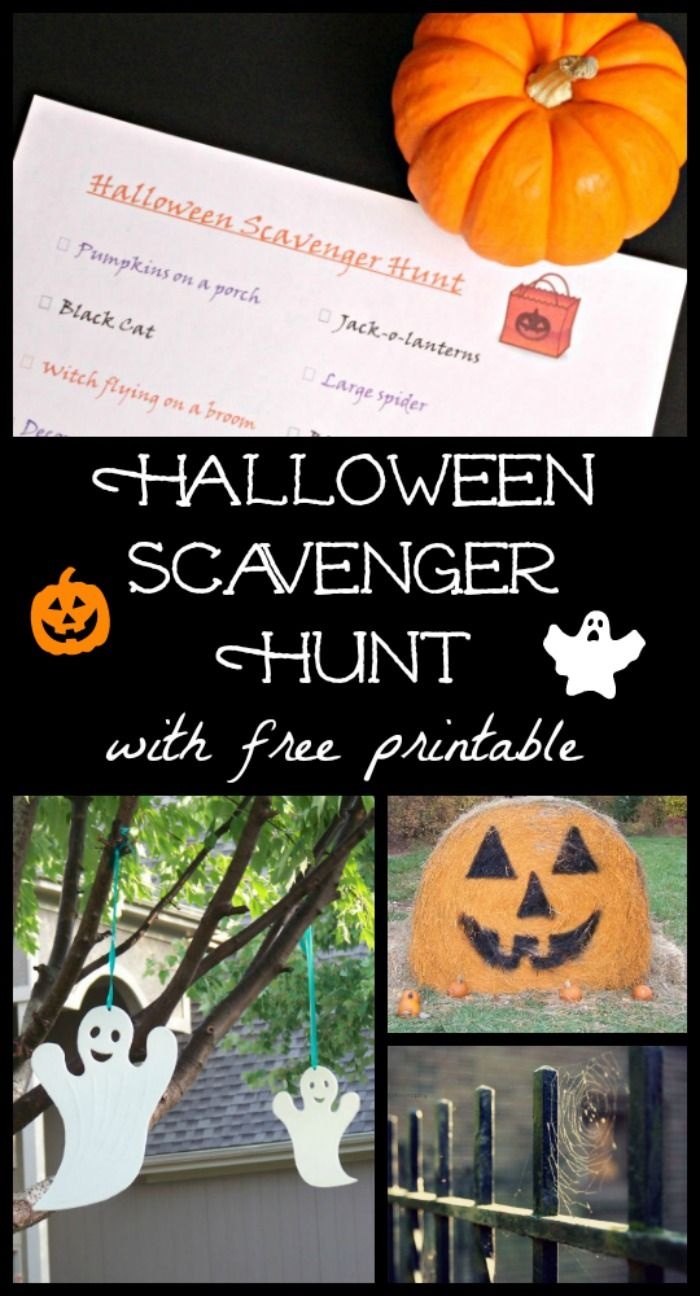 Halloween Scavenger Hunt With Free Printable | After School - Free Printable Halloween Scavenger Hunt