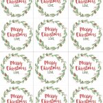 Hand Painted Gift Tags Free Printable | 2019 Christmas | Christmas   Free Printable Christmas Tags