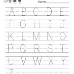 Handwriting Practice Worksheet   Free Kindergarten English Worksheet   Free Printable Practice Name Writing Sheets