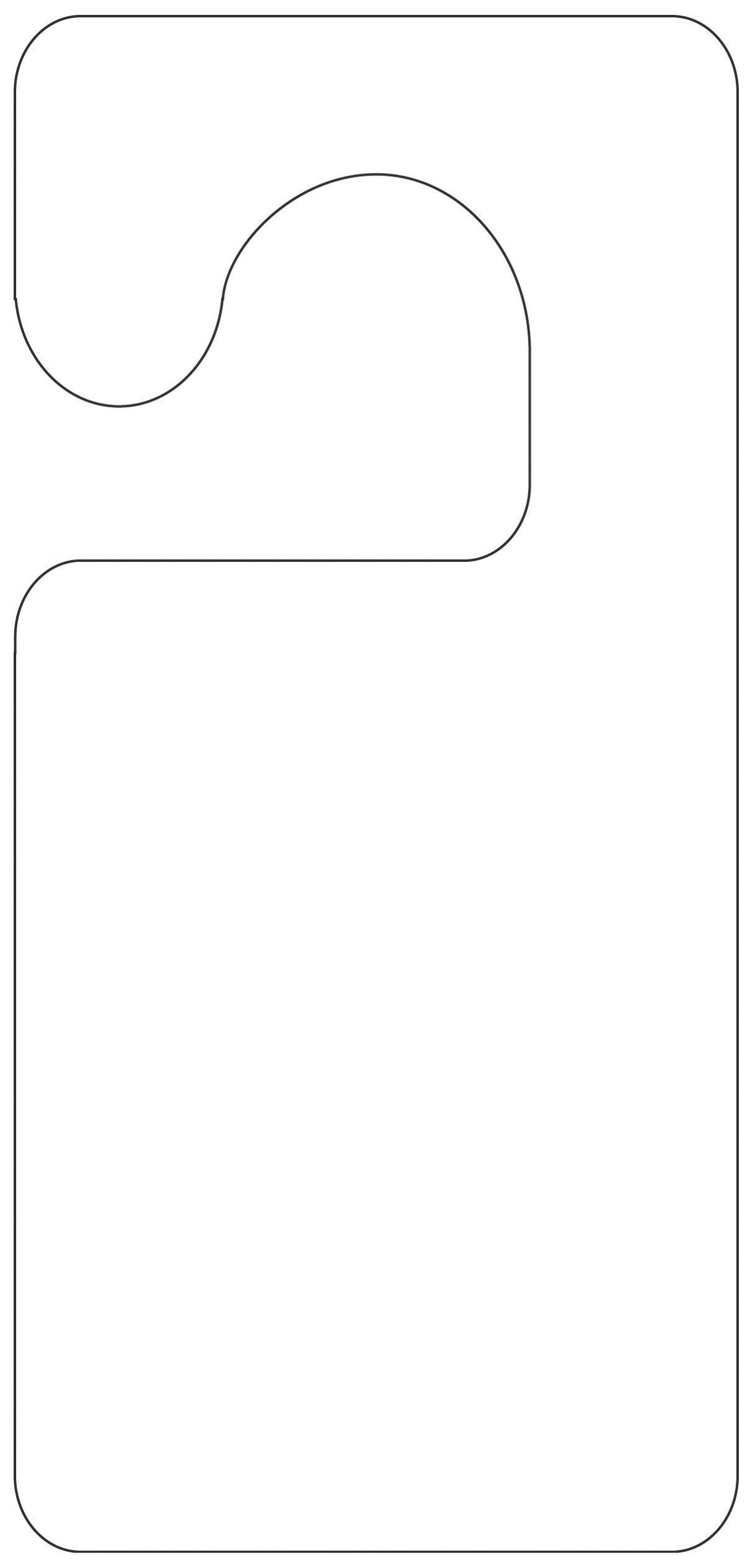 Hanger Template - Kaza.psstech.co - Free Printable Door Hanger Template