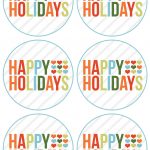 Happy Holidays Free Printable (Rejoin Happy Holidays And Merry   Free Printable Happy Holidays Gift Tags