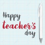 Happy Teacher's Day Greeting Card Template Design Royalty Free   Free Printable Teacher&#039;s Day Greeting Cards