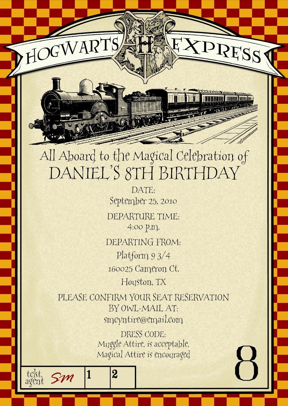 Harry Potter Party Invitations Free Printable | Things I Want - Harry Potter Birthday Invitations Free Printable