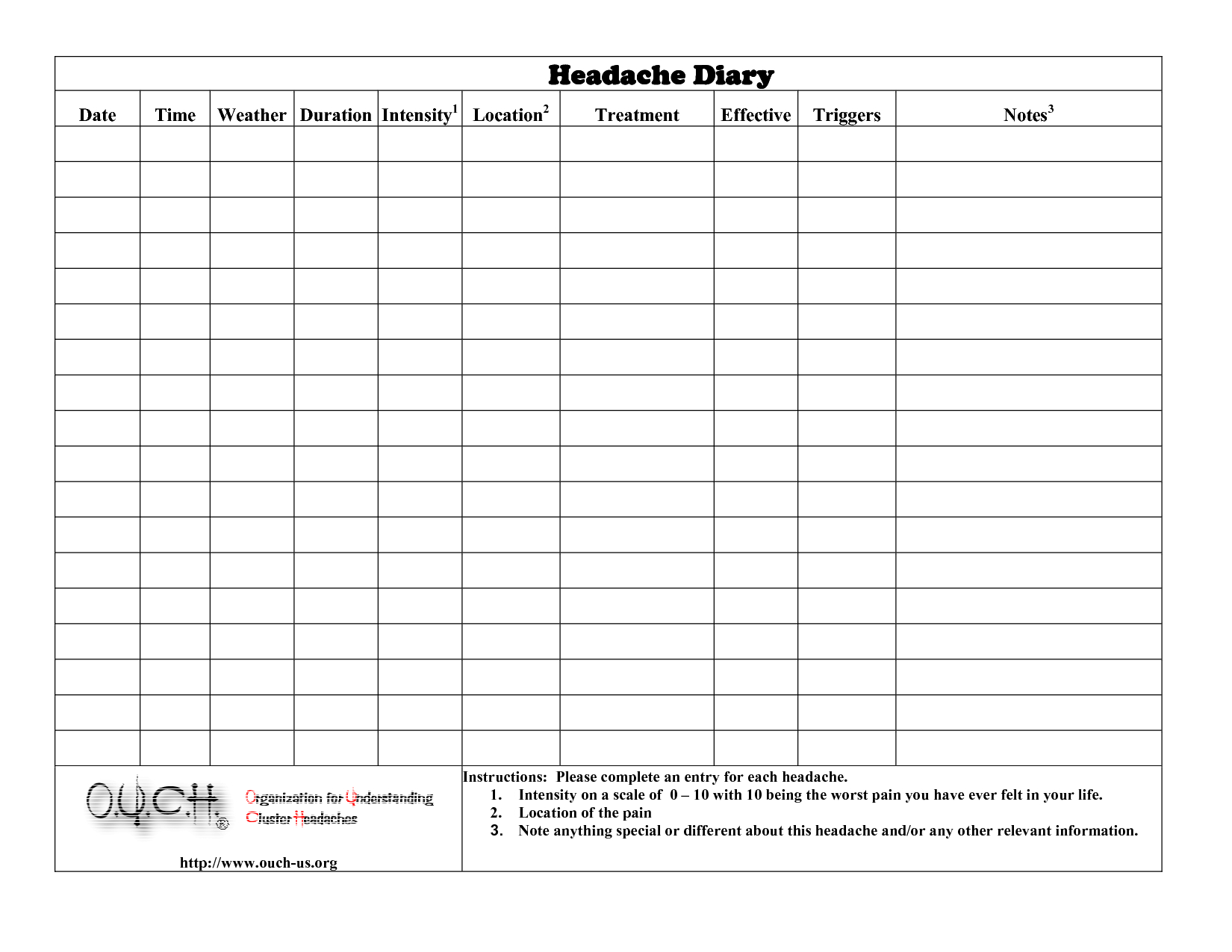 Migraine Diary Migraines Migraine Diary, Migraine, Headache Relief