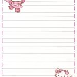 Hello Kitty | Borders,stationary,backgrounds | Hello Kitty, Kitty   Free Printable Hello Kitty Stationery