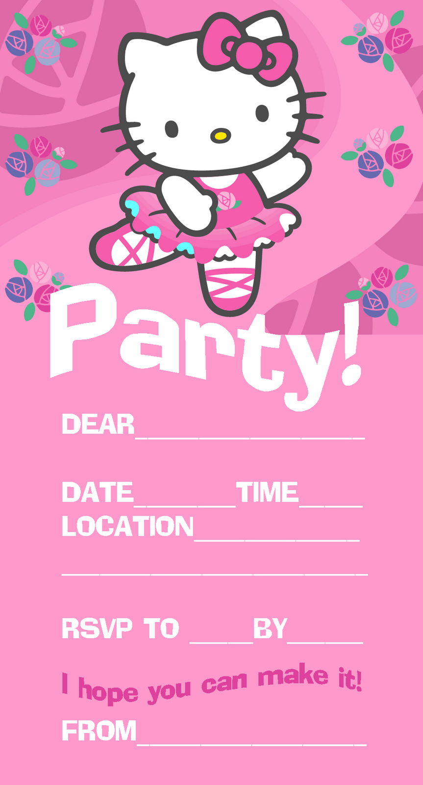 Hello Kitty Printable Invitations | Hello Kitty In 2019 | Hello - Hello Kitty Birthday Card Printable Free