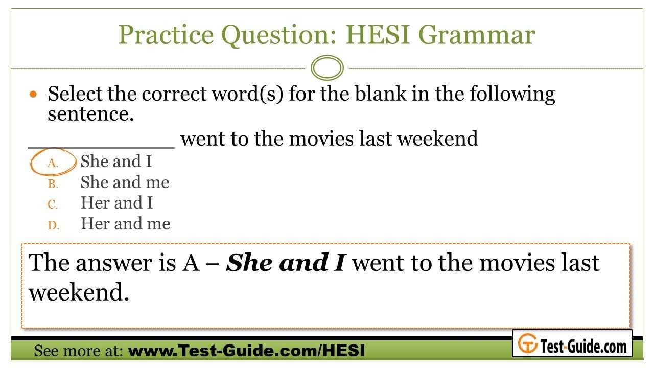 Hesi Entrance Exam Practice Test - Sample Questions From The Hesi A2 - Free Printable Hesi Study Guide