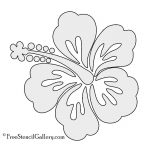 Hibiscus Flower Stencil | Free Stencil Gallery | Stencils | Hibiscus   Free Printable Flower Stencils