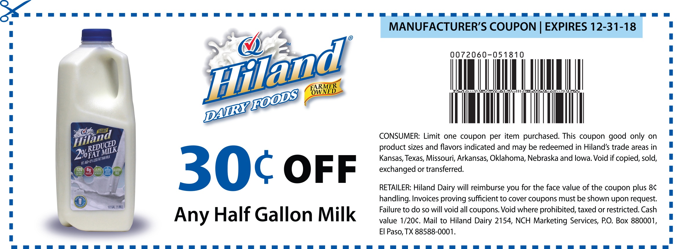 Hiland Dairy | Texas | Coupon - Free Milk Coupons Printable