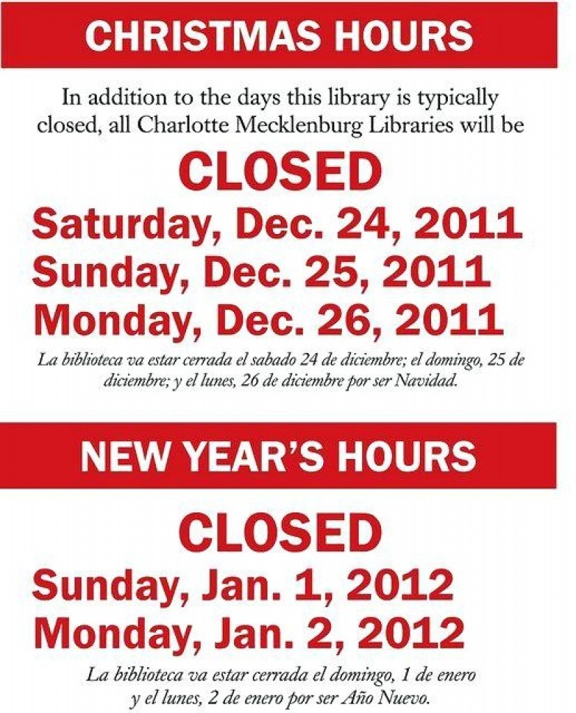 Holiday Closing Signs Templates | Trafficfunnlr - Free Printable Holiday Closed Signs