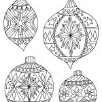 Holiday Coloring Pages   Free Printable Christmas Tree Ornaments Coloring Pages