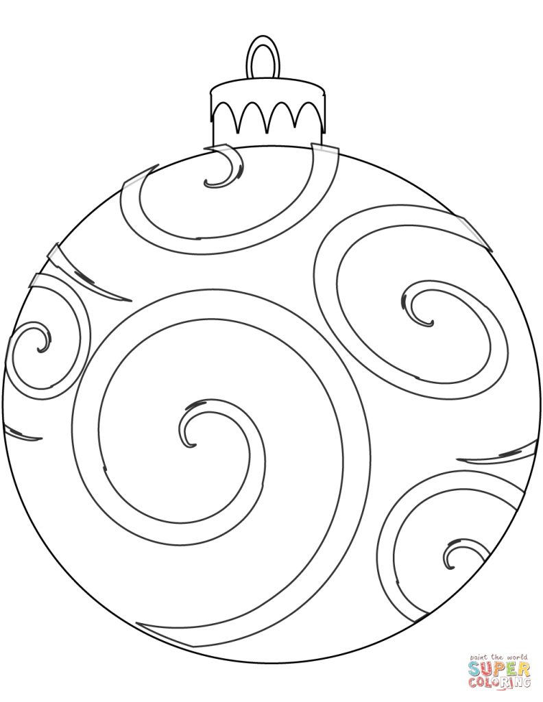 Holiday Ornament Coloring Page