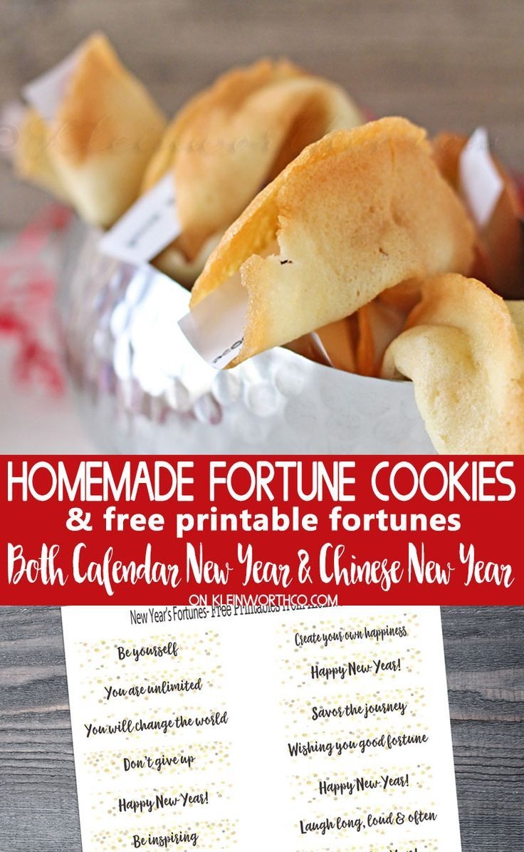 Homemade Fortune Cookies & Free Printable Fortunes To Help You Ring