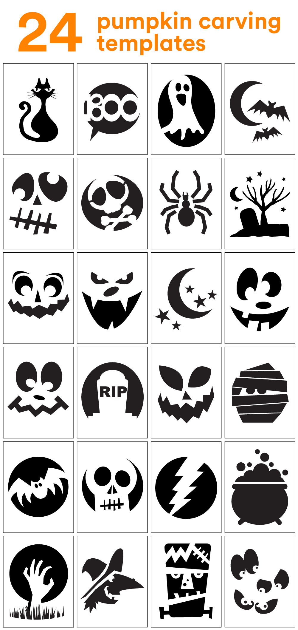 How To Carve The Coolest Pumpkin On The Block (Carving Stencils - Free Pumpkin Printable Carving Patterns