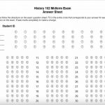 How To Create A Multiple Choice Test Answer Sheet In Word For Remark   Free Printable Test Maker