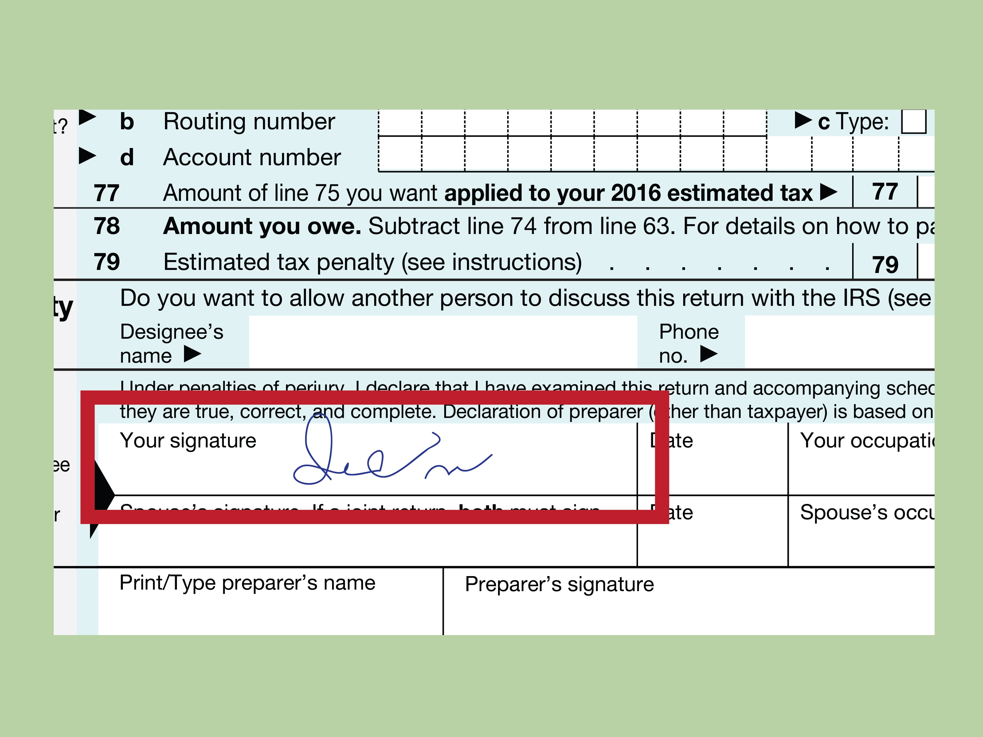 How To Fill Out Irs Form 1040 (With Form) Wikihow Free Printable