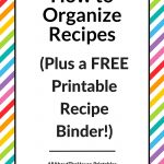 How To Organize Recipes (Plus A Free Printable Recipe Binder!)   All   Free Printable Cookbooks Pdf
