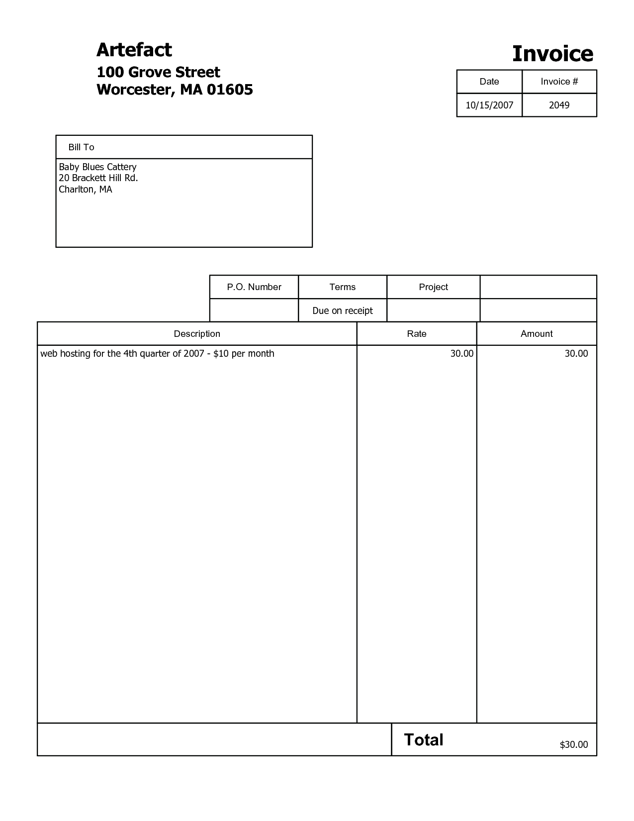 customizable hvac invoices