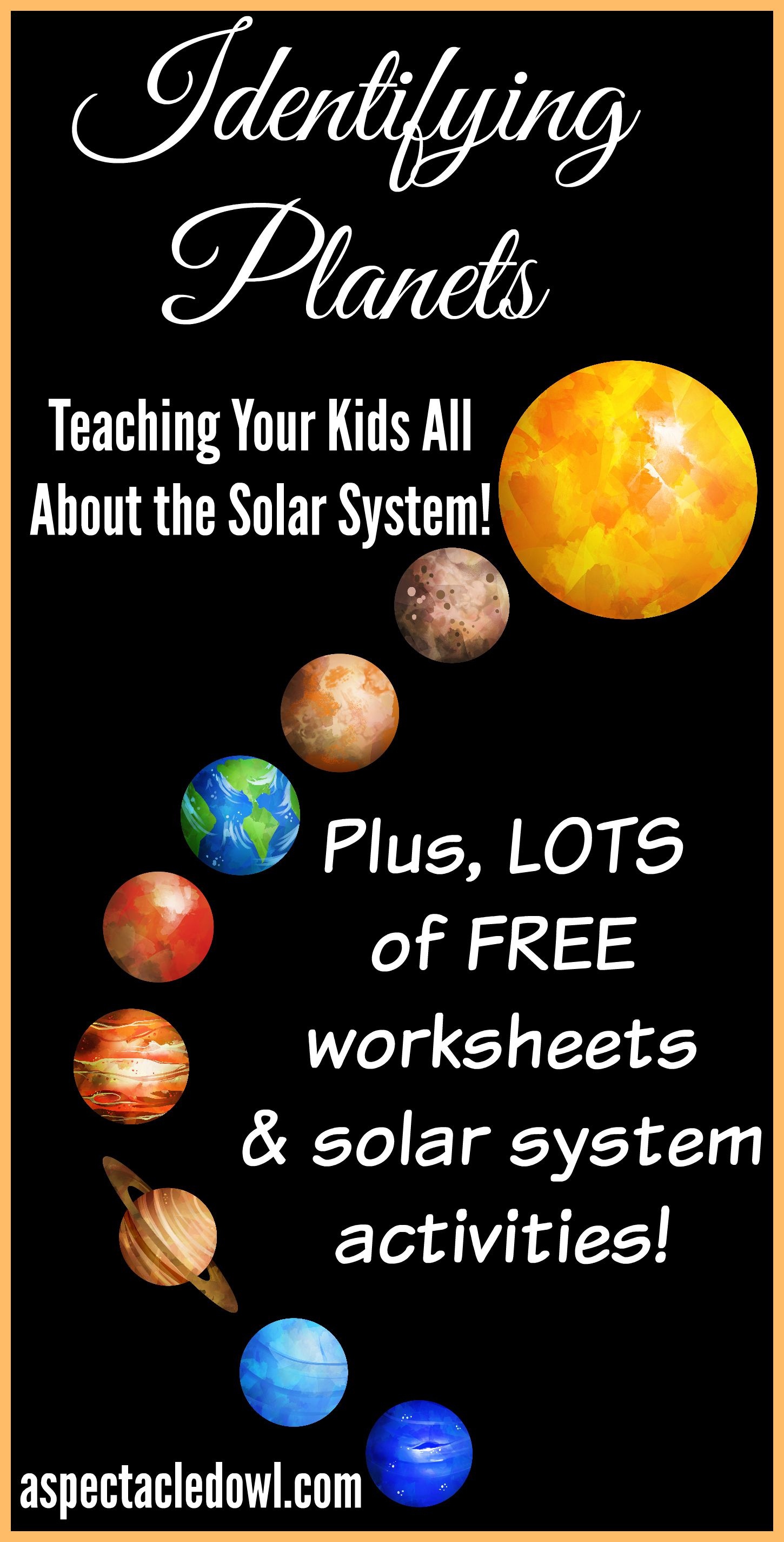 Identifying Planets: Teaching Your Kids Solar System Facts - Solar System Charts Free Printable