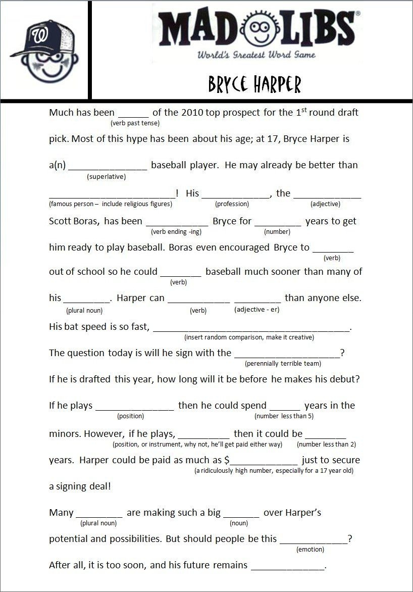 Image Result For Free Adult Mad Libs Funny | Job Related | Mad Libs - Free Printable Mad Libs