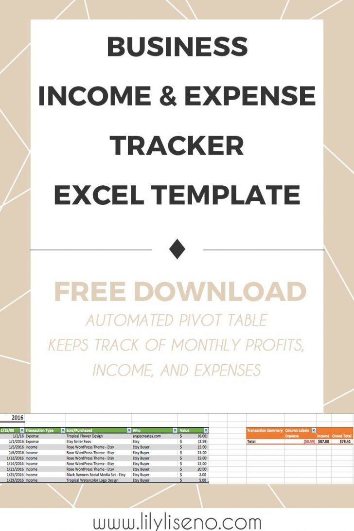Free Printable Income And Expense Form