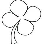 Inspirational Four Leaf Clover Coloring Pages | Coloring Pages   Four Leaf Clover Template Printable Free