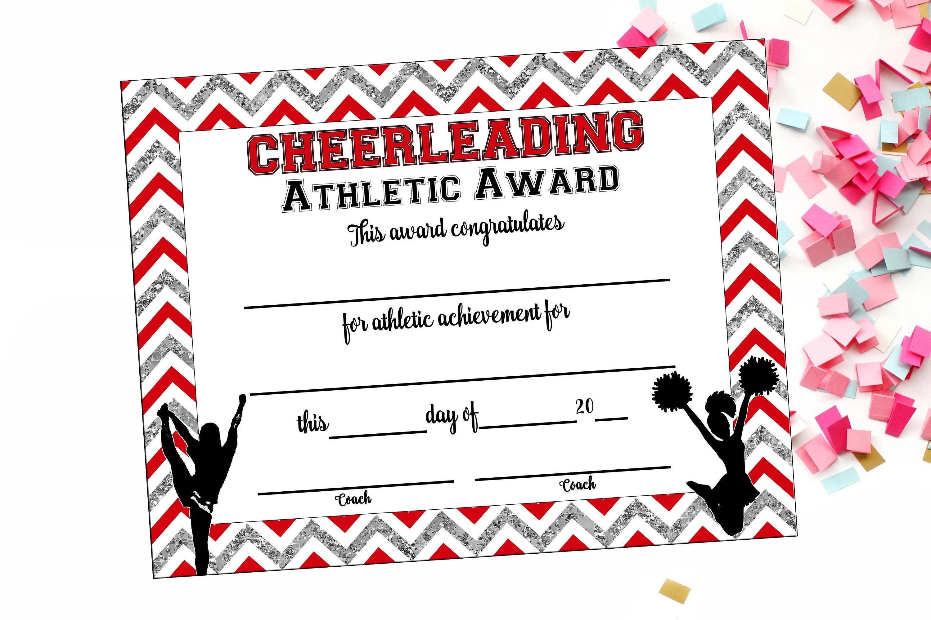 Cheerleading Award Templates Free Printable Certificates Printable