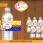 Instant Download Snow White Water Bottle Labels Printable | Etsy   Free Printable Disney Cars Water Bottle Labels