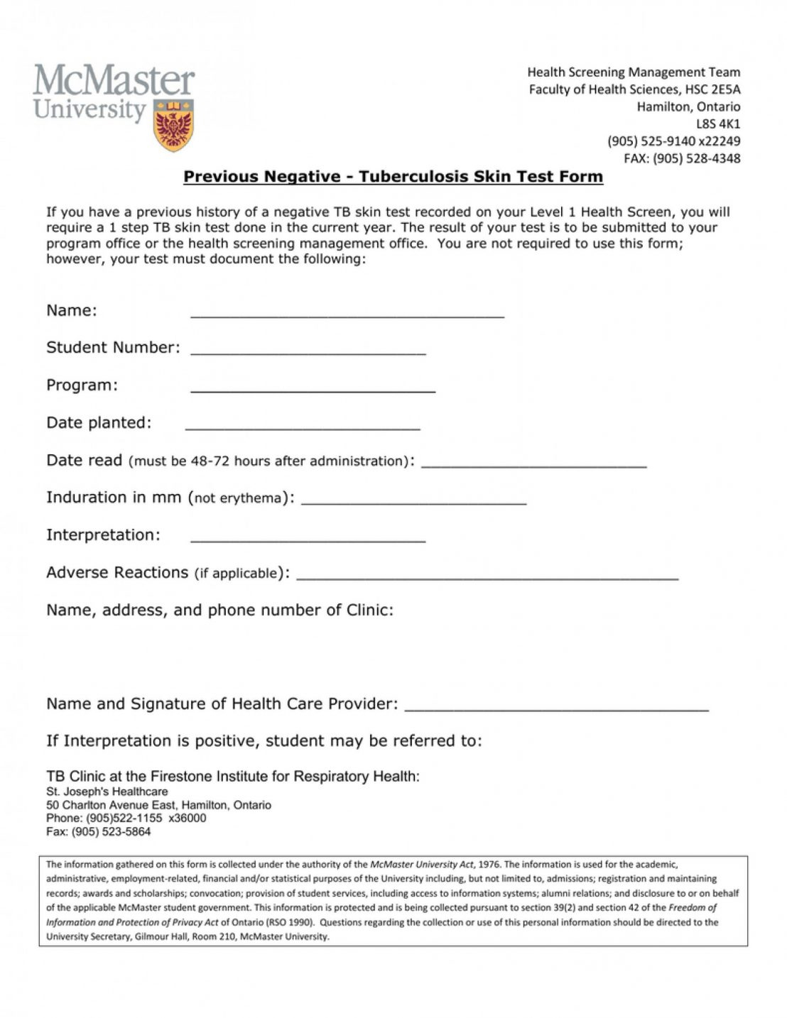 Interview Questionnaire Form Alternative Knowledge Worker - Free Printable Tb Test Form
