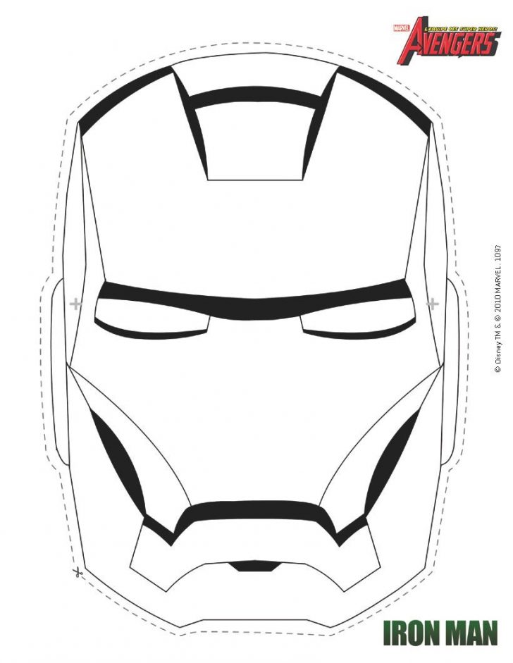 Free Printable Ironman Mask