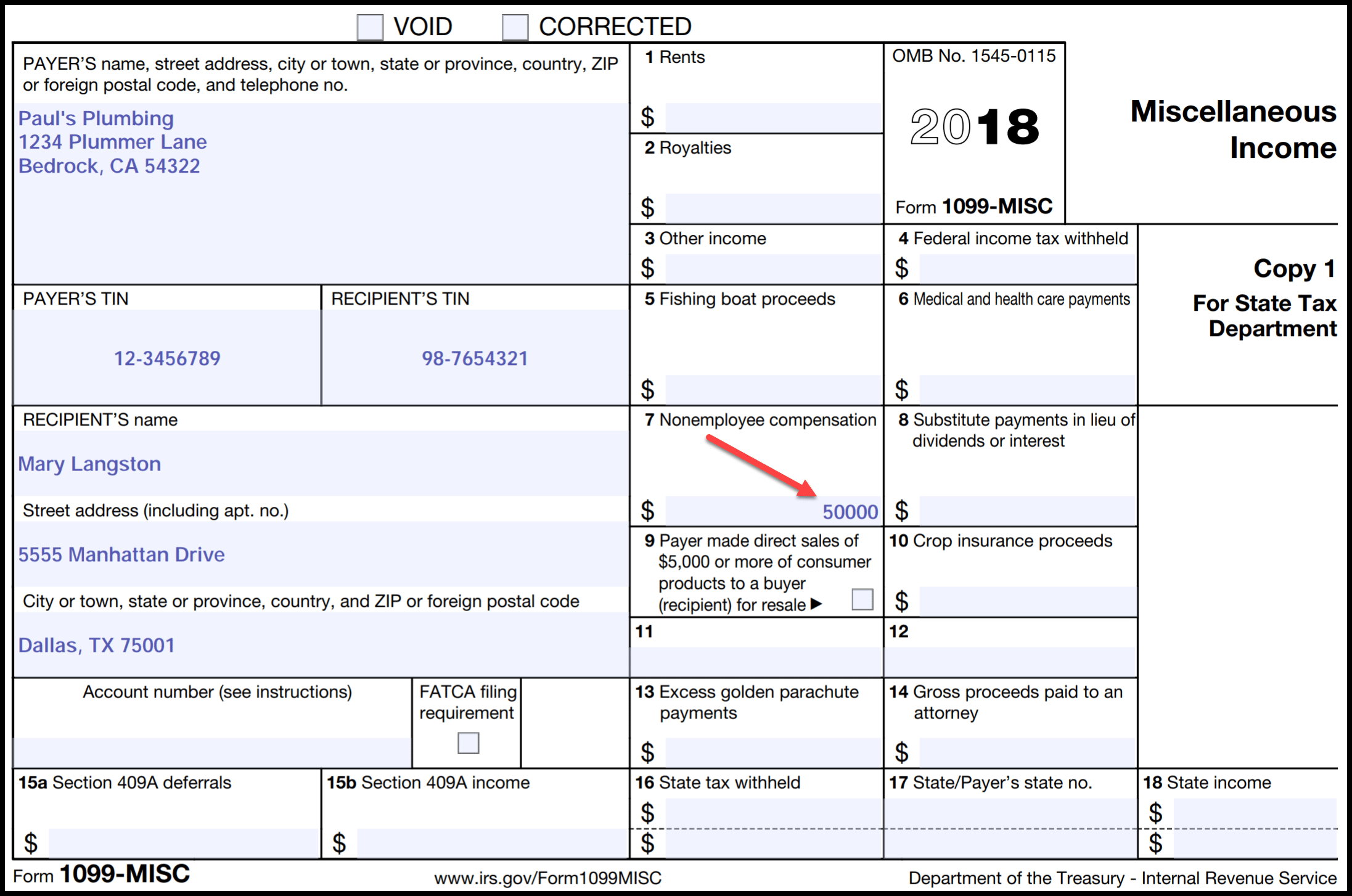 Irs Form 1099 Reporting For Small Business Owners - Free Printable 1099 Form