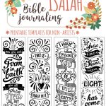 Isaiah   4 Bible Journaling Printable Templates, Illustrated   Free Printable Bible Bookmarks Templates