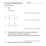 Ixl – Sixth Grade Math Practice, Sixth Grade Here Is A List Of All   Free Printable 7Th Grade Math Worksheets