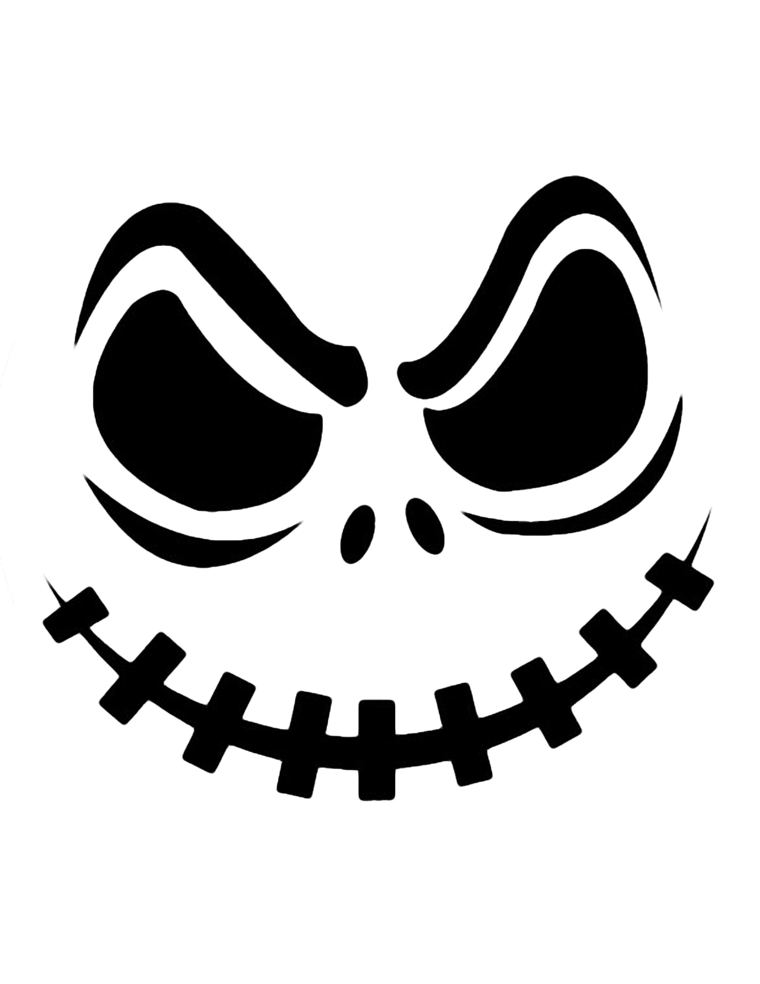 Jack Skellington Pumpkin | Cricut Cutter Ideas | Halloween Pumpkin - Jack Skellington Stencil Free Printable