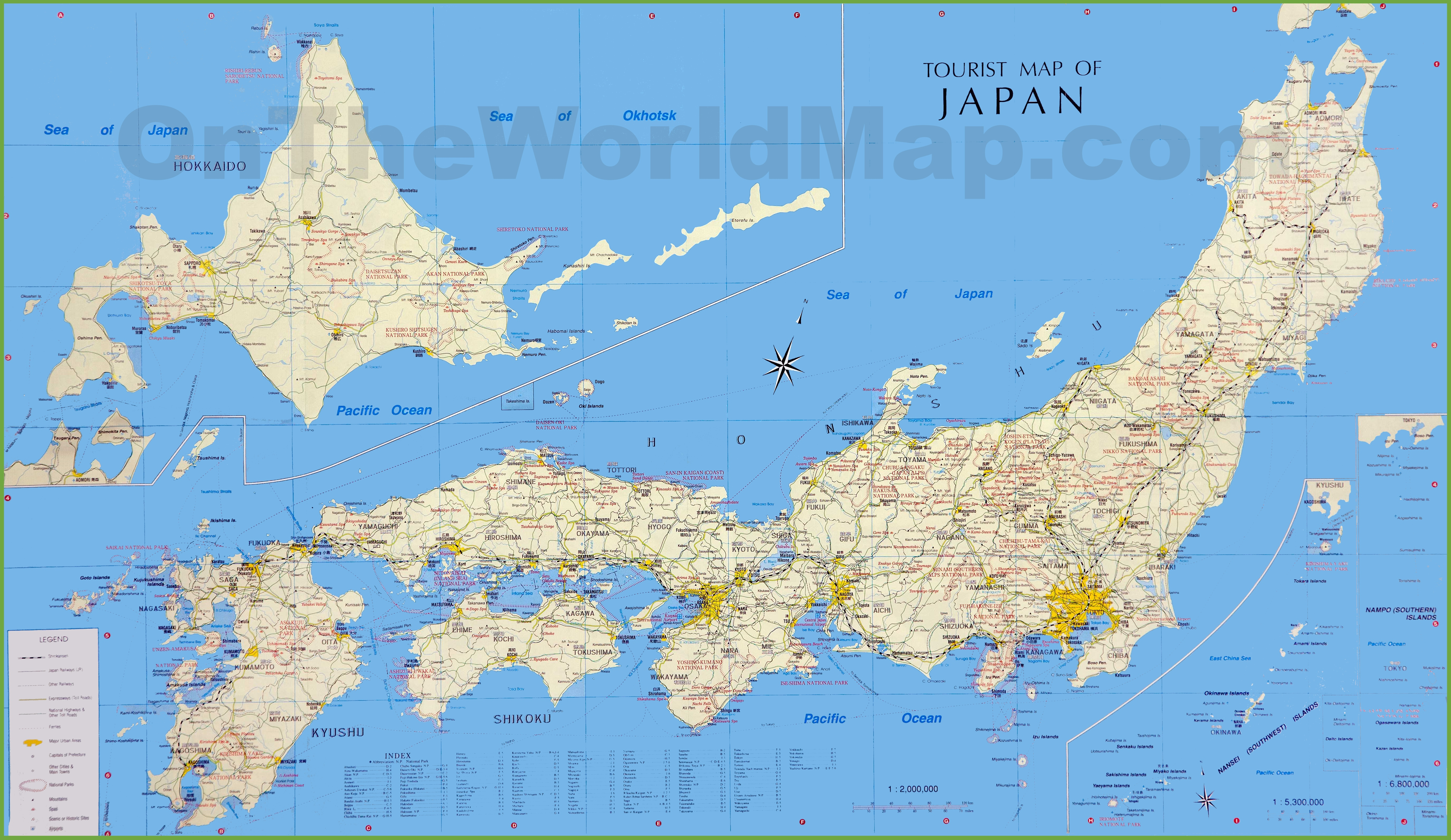 Japan Tourist Map - Free Printable Map Of Japan