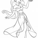 Jasmine Coloring Pages To Print Archives   Free Coloring Pages For   Free Printable Princess Jasmine Coloring Pages