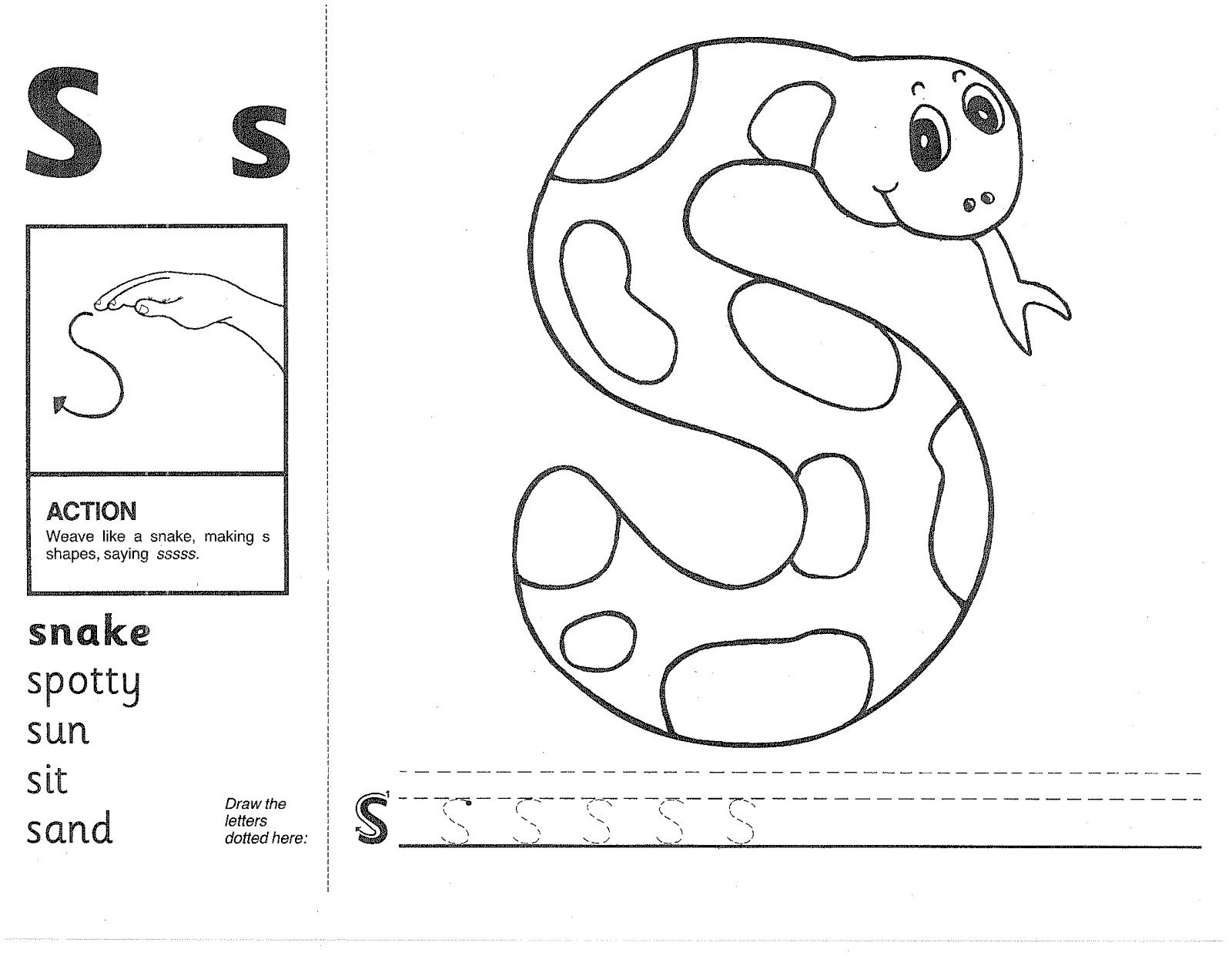 jolly phonics worksheets free printable free printable