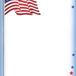 July Fourth Stationery: Usa Flag Notepaper | Rooftop Post Printables   Free Printable 4Th Of July Stationery