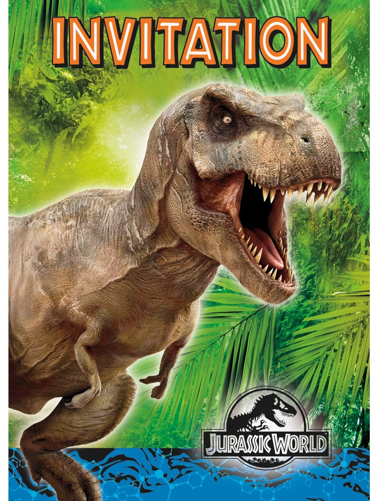 Jurassic World Dinosaur Party Planning Ideas &amp;amp; Supplies - Free Printable Jurassic Park Invitations
